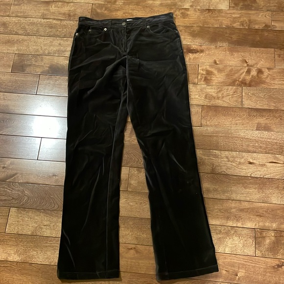 Michael Kors Black Velour Pant Size 6 - Picture 1 of 5